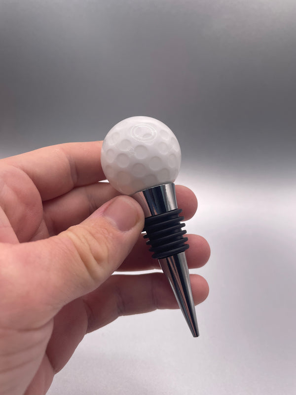 Glass Golf Ball Wine Stopper