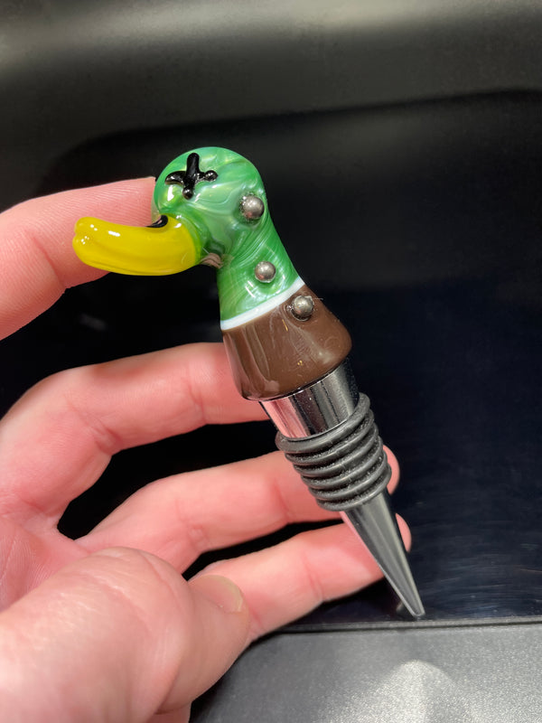 Shot Mallard Wine Stopper